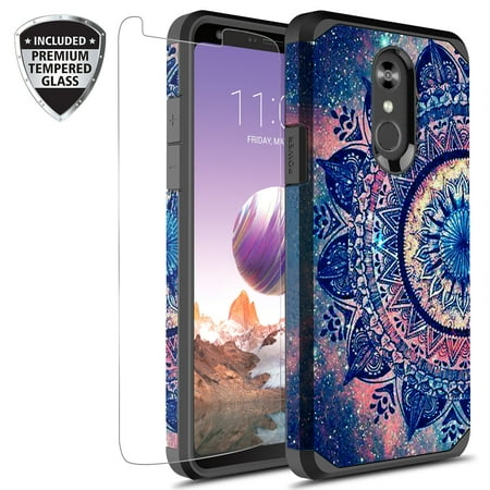 Lg Env2 Skins Covers - LG Stylo 4 Case, LG Stylo 4 Plus Case, KAESAR Slim Hybrid Dual Layer Shockproof Hard Cover Graphic Fashion Cute Colorful Silicone Skin Cover Armor Case for LG Stylo4 (Mandala)