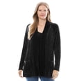 thumbnail image 3 of Woman Within Plus Size Open Front Chenille Cardigan Sweater, 3 of 6