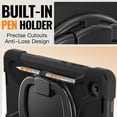thumbnail image 4 of Case for Lenovo Tab One 8.7 inch/K9 TB305FU 2025, 360 Degree Rotating Hand Grip Shockproof Cover with Shoulder Strap, Black, 4 of 7