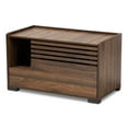 thumbnail image 2 of Baxton Studio Claire Modern and Contemporary Walnut Brown Finished Cat Litter Box Cover House, 2 of 9