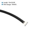 thumbnail image 2 of Uxcell 16AWG Stranded Wire Hookup 10M/33ft Black, Electrical Wire UL1007 Spool, 2 of 6