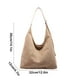 thumbnail image 3 of Bolso Bandolera Informal de Pana | Bolso Tote de Gran Capacidad con Neceser Desmontable | 32 X 36 X 12 Cm | Café o Caqui | Ideal para Senderismo, Compras y Viajes, 3 of 6
