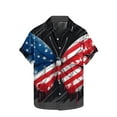 thumbnail image 3 of VBTAPA 4th of July Hawaiian Shirts for Men Independence Day Printed Button Down Short Sleeve Shirt Casual Aloha Beach Tops Ofertas de la semana Multicolor M, 3 of 6