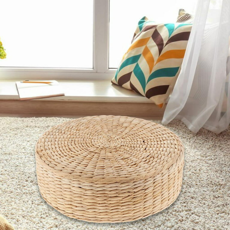Moroccan Round straw and Raffia rug 40 inch Size round carpet