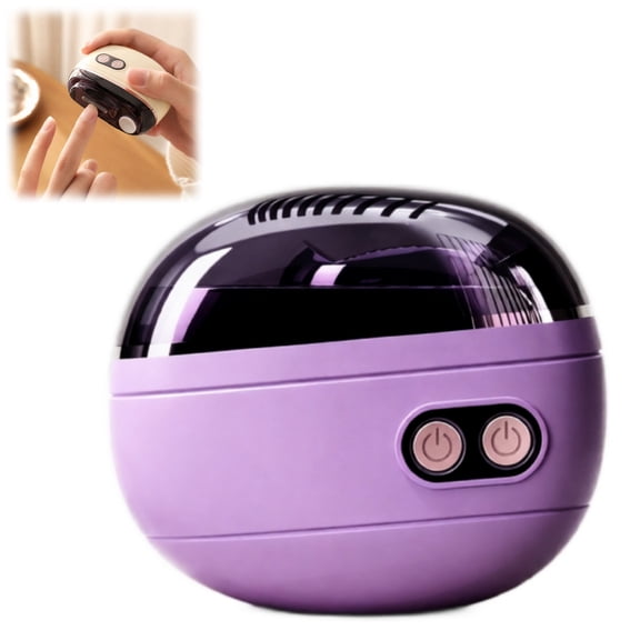2-in-1 Smart Electric Nail Clipper & Polisher, Rechargeable Automatic Nail Clipper, Automatic Nail Trimmer with Debris Container and LED Light