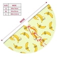 thumbnail image 3 of Lsque Bananas Print Christmas Tree Skirt, Tree Skirt with Ties or Velcro, Perfect for Holiday Decorations, Halloween, and New Year-36", 3 of 7