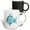 Multicolor, variant on 3drose, Cute Blue and White Polka Dot Fish Illustration, 11oz Mug