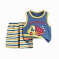 thumbnail image 4 of Nwiuh Toddler Boys 2 PCS Tank Top and Shorts Set Cotton Sleeveless Shirts and Shorts Summer Outfits (Red, 18-24 Months), 4 of 4