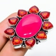 thumbnail image 2 of Ruby(Simulated) Garnet Gemstone 925 Sterling Silver Jewelry Ring Size 6, 2 of 2
