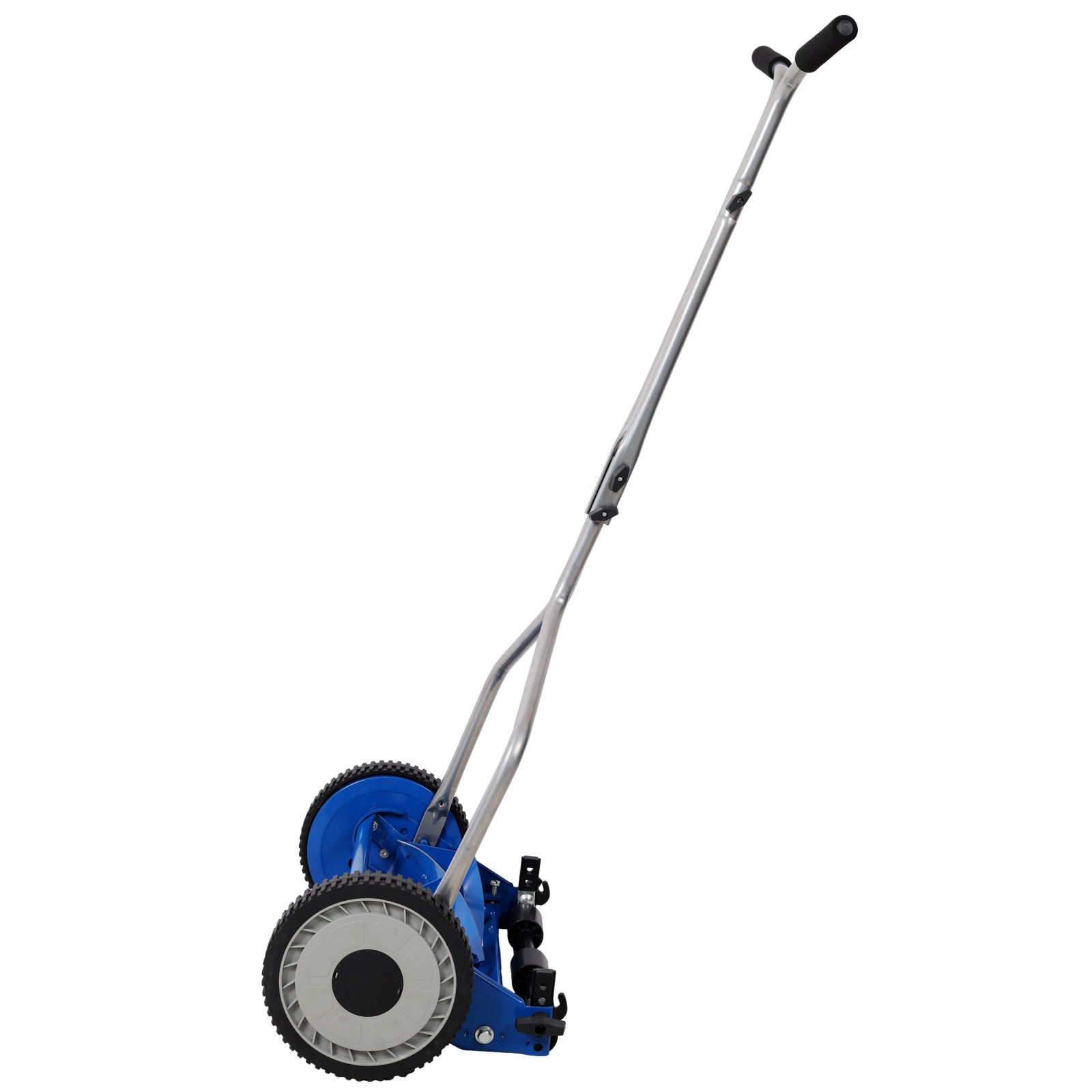 Deiokin 14" Push Reel Lawn Mower, 5-Blade Manual Grass Cutter with Ball Bearings, 8.5" Composite Wheels, T-Grip Handle