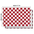 thumbnail image 6 of Red and White Checkered Pattern Summer Placemats Table Placemats Set Of 4-Linen Kitchen Washable Placemats Table Mats 11.8"x17.7" Non-Slip Heat Resistant, 6 of 6