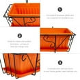 thumbnail image 3 of FONDOTIN 1 Set Hanging Railing Planter for Deck Railing Plastic Black Garden Tool, 3 of 7