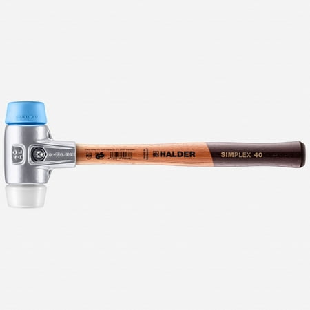 UPC: 4030618302735 | Halder Simplex Mallet with Soft Blue Rubber/Superplastic Inserts and Lightweight Aluminum Housing  1.57  / 12.31 oz.