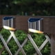 thumbnail image 1 of 2 piezas de luces solares para terraza, 4 luces LED solares para escaleras, iluminación LED para escalones para exteriores Blanco cálido Sharpla Luces de cubierta, 1 of 8