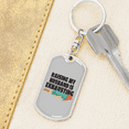 thumbnail image 6 of To My Wife  Raising My Husband is Exhausting Stainless Steel or 18k Gold Premium Swivel Dog Tag Keychain, 6 of 16