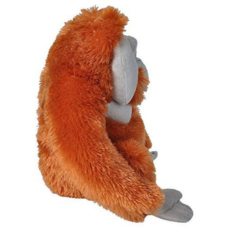 Uni-Toys - Orang-outan avec Bébé, Assis - 30 cm (Hauteur) - Singe