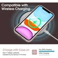 thumbnail image 5 of Liquid Silicone Case for iPhone 11 Pro Max, [Flat Edge Design] [Camera Protection] [Anti Fingerprint] 4 Layers Protect Scratch Proof Anti Drop Microfiber Phone Cover, 6.5", Pink, 5 of 14
