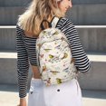 thumbnail image 4 of Lafuoo Little Birds Pattern Canvas Backpack, Zipper Laptop Backpack Travel Bag Sports Bag Unisex-Medium, 4 of 5