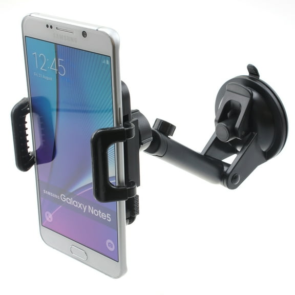 Dash Car Mount for Samsung Galaxy S24 FE - Windshield Holder Telescopic Cradle Swivel for Galaxy S24 FE