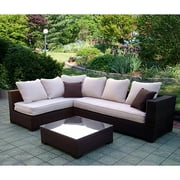 Positano 3-Piece Resin Wicker Sectional Set