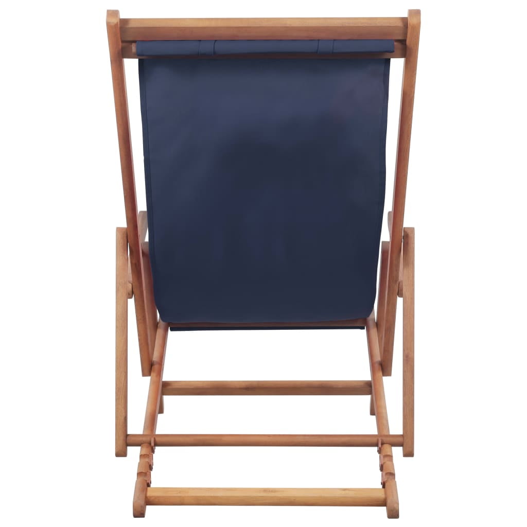 Folding Beach Chair with Pillow, Outdoor Wood Frame Seat Lounge, Patio Portable Lounge Chair-Blue Folding Beach Chair with Pillow, Outdoor Wood Frame Seat Lounge, Patio Portable Lounge Chair-Blue