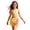 Light Yellow, variant on Girls Floral Print Bikini Swim 3 Piece Bathing for Tween Summer Beach (Orange Size 11-12 Years)
