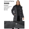 thumbnail image 5 of WenVen Women's Puffer Coat Waterproof Winter Jacket Insulated Warm Hooded Parka Charcoal XL, 5 of 11