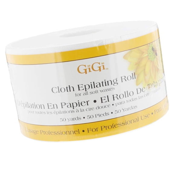 GiGi Non-Woven Cloth Waxing Strips Roll for Soft Wax, Wax Strips for Hair Removal and Facial Waxing, 50 Yards