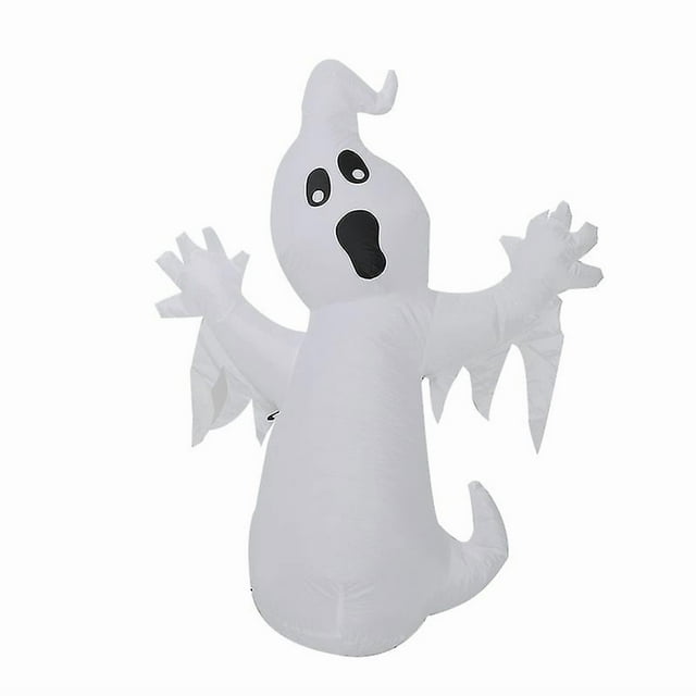 Cute Inflatable Ghost with Light Halloween Explosion Yard Decoration for Outdoor and Indoor