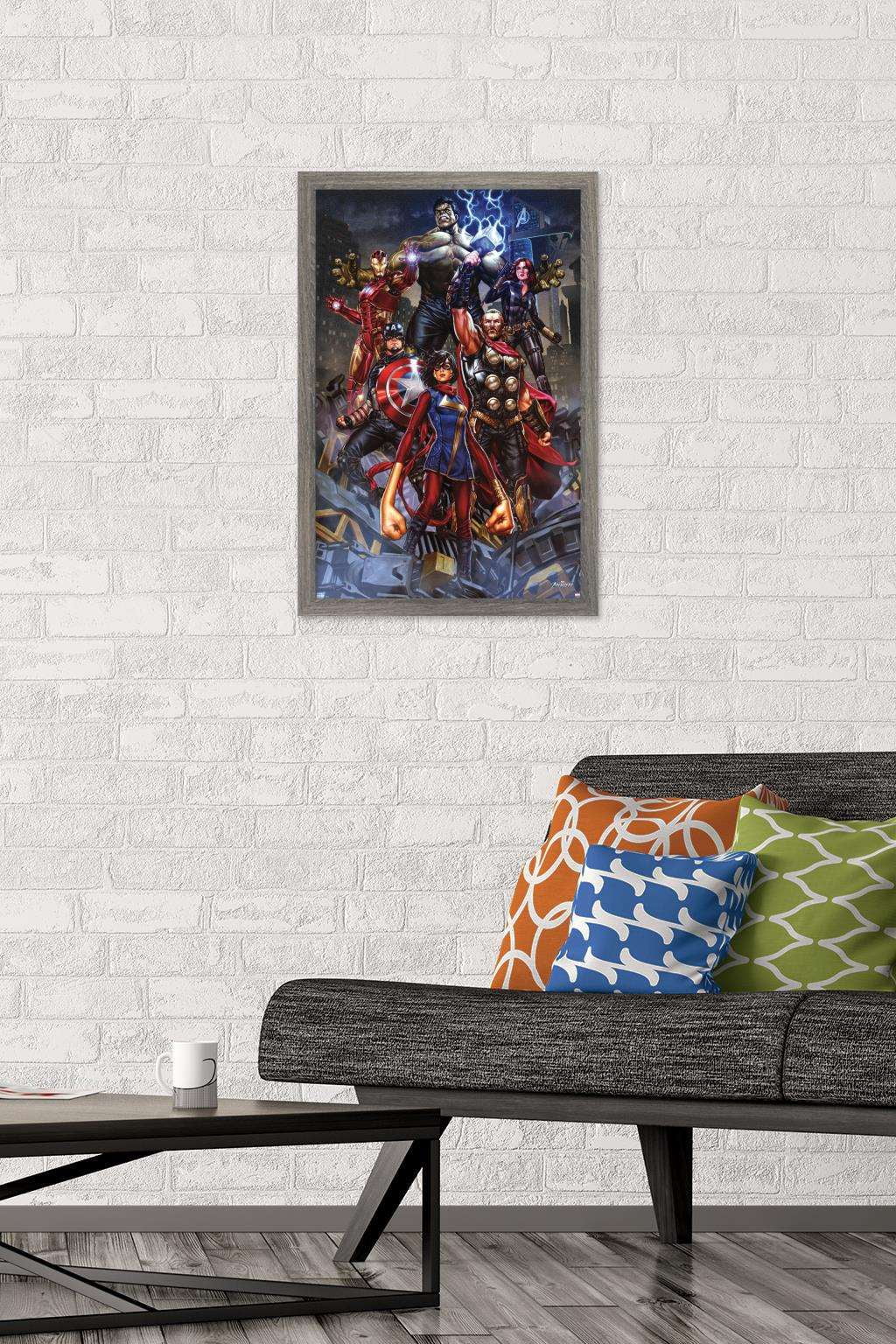 Marvel's Avengers - Unite Wall Poster, 14.725" x 22.375", Framed