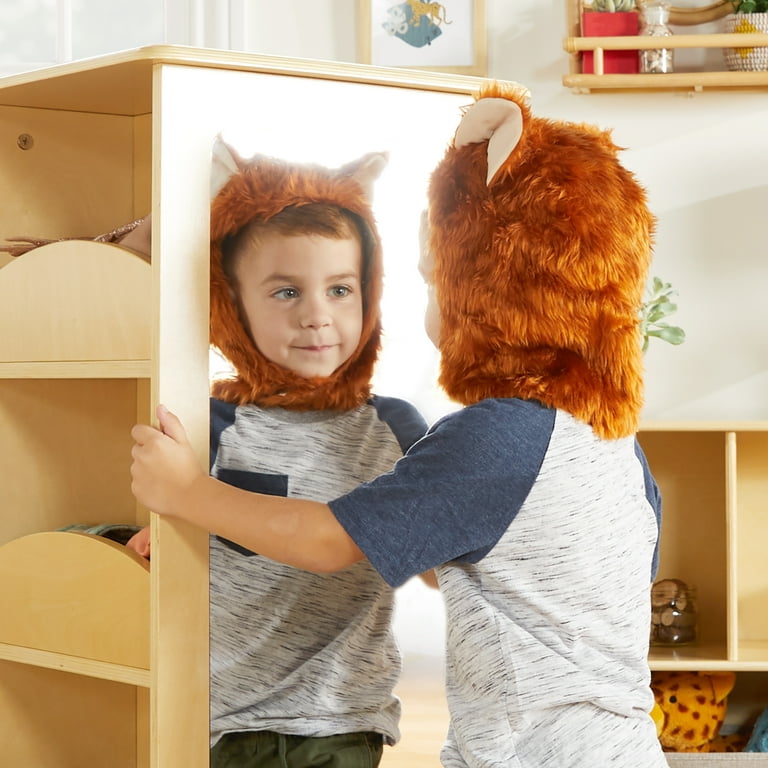 Guidecraft Rotating Dress Up Storage Natural Kids Pretend Play