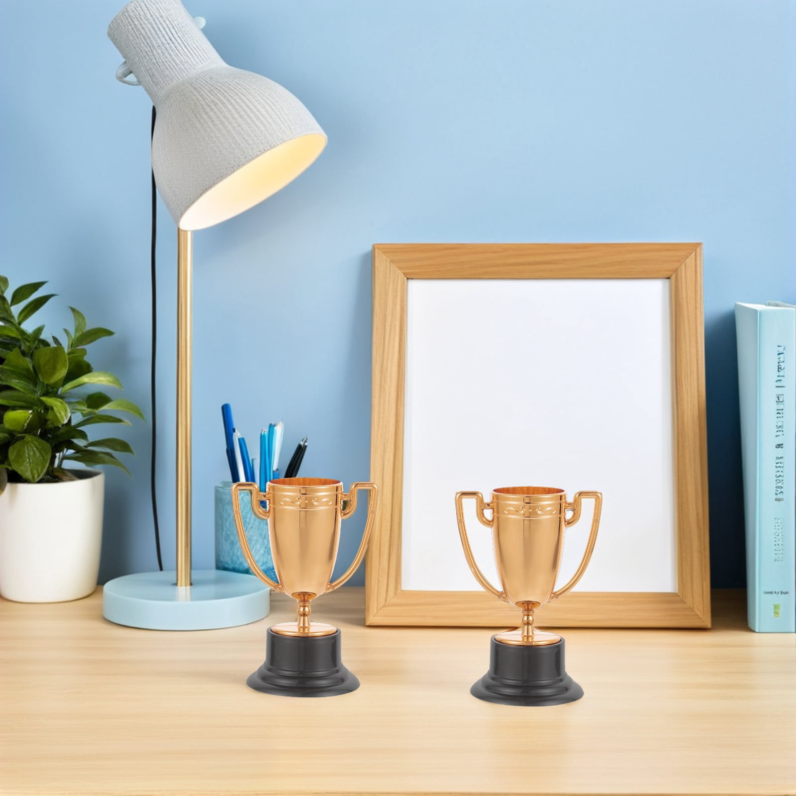 ETHZZLE 20pcs Small Plastic Trophies for Kids - Award Cups for Sports, Competition, Winner Prizes, Office, Home & Classroom Decor