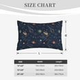 thumbnail image 4 of Sikiie Cartoon Space Planets Print Plush Pillow Cover, Wrinkle-proof and Stain-resistant Pillow Protector without Pillow Core, Home Decoration-16"x24", 4 of 6