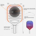 thumbnail image 3 of Spirit-X Pagaie de Pickleball, 13mm Core Power Play, 13mm Assure une Performance de Jeu Optimisée, avec Sac / Couleur - Bleu & Rouge, 3 of 5