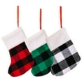 thumbnail image 4 of WRITWAA Xmas Stockings Plush Fabric for Pen Storage Christmas Tree Hanging Decor 6Pcs, 4 of 8