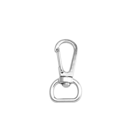 

Fenggtonqii Silvery 0.5 Inner Diameter D Ring Thin Small Spring Buckle Lobster Clasps Swivel Snap Hooks Pack of 20