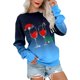 thumbnail image 3 of Gibobby Sudaderas Navideñas para Mujeres Sudadera de Navidad para mujer, divertido árbol de Navidad, camión, gráfico, cuello redondo, moda, ajuste holgado(Azul,CH), 3 of 5