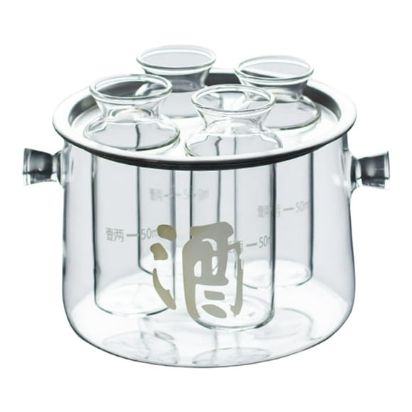 Juego de Sake de cristal, botella de jarra de Sake, vasos de Sake de regalo para el hogar, vasos de Sake fríos transparentes para Hotel, boda,