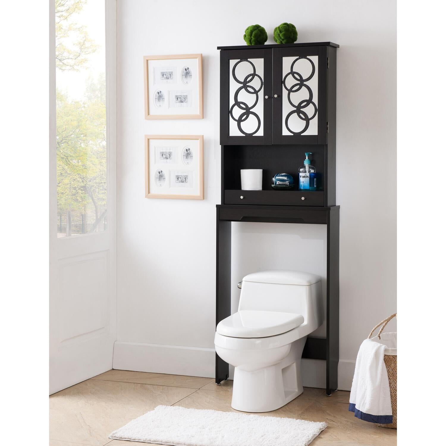 Urbal Furnishings Sirco Shelf Bathroom Tower