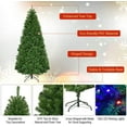 thumbnail image 4 of Goplus 7FT Pre-Lit Artificial Christmas Tree Auto-Spread/Close up Branches 11 Flash Modes with Multicolored LED Lights & Metal Stand, 4 of 8