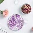 thumbnail image 4 of FMSHPON Mandala Purple Dahlia Pinnata Flower Set of 4 Round Coaster for Drinks, Absorbent Ceramic Stone Coasters Cup Mat with Cork Base for Home Kitchen Room Coffee Table Bar Decor, 4 of 6