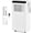 black control panel, variant on 10000 BTU Portable AC with Remote and LED Controls, 3-in-1 Cooling/Fan/Dry, 24H Timer, Quiet Sleep Mode (45 dB), Up to 450 sq ft