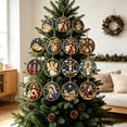 thumbnail image 5 of 12PCS Christmas Ornaments DIY Pearl Diamond Art Kits for Adults, Christmas Diamond Art Hanging Ornament Kit with Twine, for Xmas Tree Window Mantel Holiday Home Decor, 5 of 9