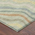 thumbnail image 3 of Addison Rugs Chantille Indoor/Outdoor Transitional Abstract Celery Machine Washable Round Rug, 8' x 8', 3 of 8