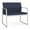 Castillo Batik, variant on Lesro Gansett Polyurethane Bariatric Chair Waiting Room Guest in Silver/Castillo Batik Blue