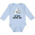 thumbnail image 3 of Inktastic Raccoon My Bibi Loves Me Boys or Girls Long Sleeve Baby Bodysuit, 3 of 5