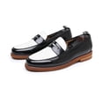 thumbnail image 3 of PLERISE Men’s Vintage Loafers, Handmade Genuine Leather Slip-On Dress Shoes, Comfortable Business and Casual Footwear for All-Day Wear, 3 of 10