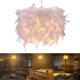 thumbnail image 4 of Pantalla De Luz De Techo Redonda De Plumas Pantalla Colgante Esfera De Fácil Ajuste Estilo Moderno Sweethay HA025632-03, 4 of 6