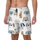 thumbnail image 1 of Balery Puppy Bañador para hombre, shorts de playa de secado rápido con entrepierna y forro de compresión-Small, 1 of 6