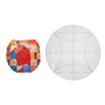 thumbnail image 3 of Acrylic  Template Circle Curve Accessories DIY Multifunctional Cutting Quilting Ruler Measuring Tool Sewing Machine   L, 3 of 8